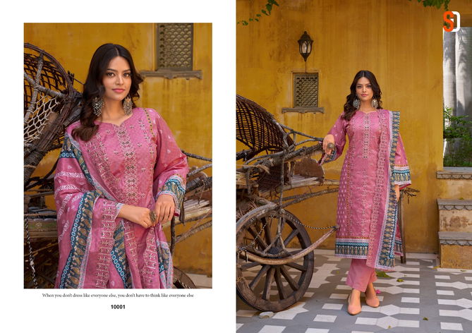 Bin Saeed Lawn Collection Vol 10 By Shraddha Embroidery Cotton Pakistani Suit Wholesalers In Delhi